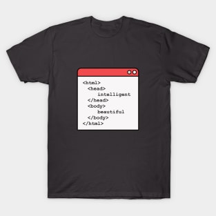 Funny html code - software coding, development T-Shirt